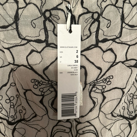 Elie Tahari Carla Dress NWT 100% Silk - Picture 9 of 14